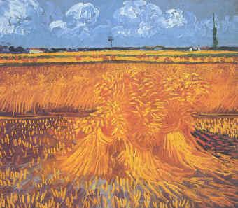 Vincent Van Gogh Wheatfields With Cypress at Arles France oil painting art